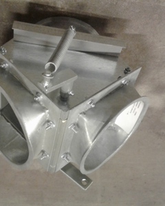 Distributor D150 2-ways w/flap man. / Y-branch M&M